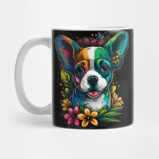 Colorful puppy Dog design #1 Mug